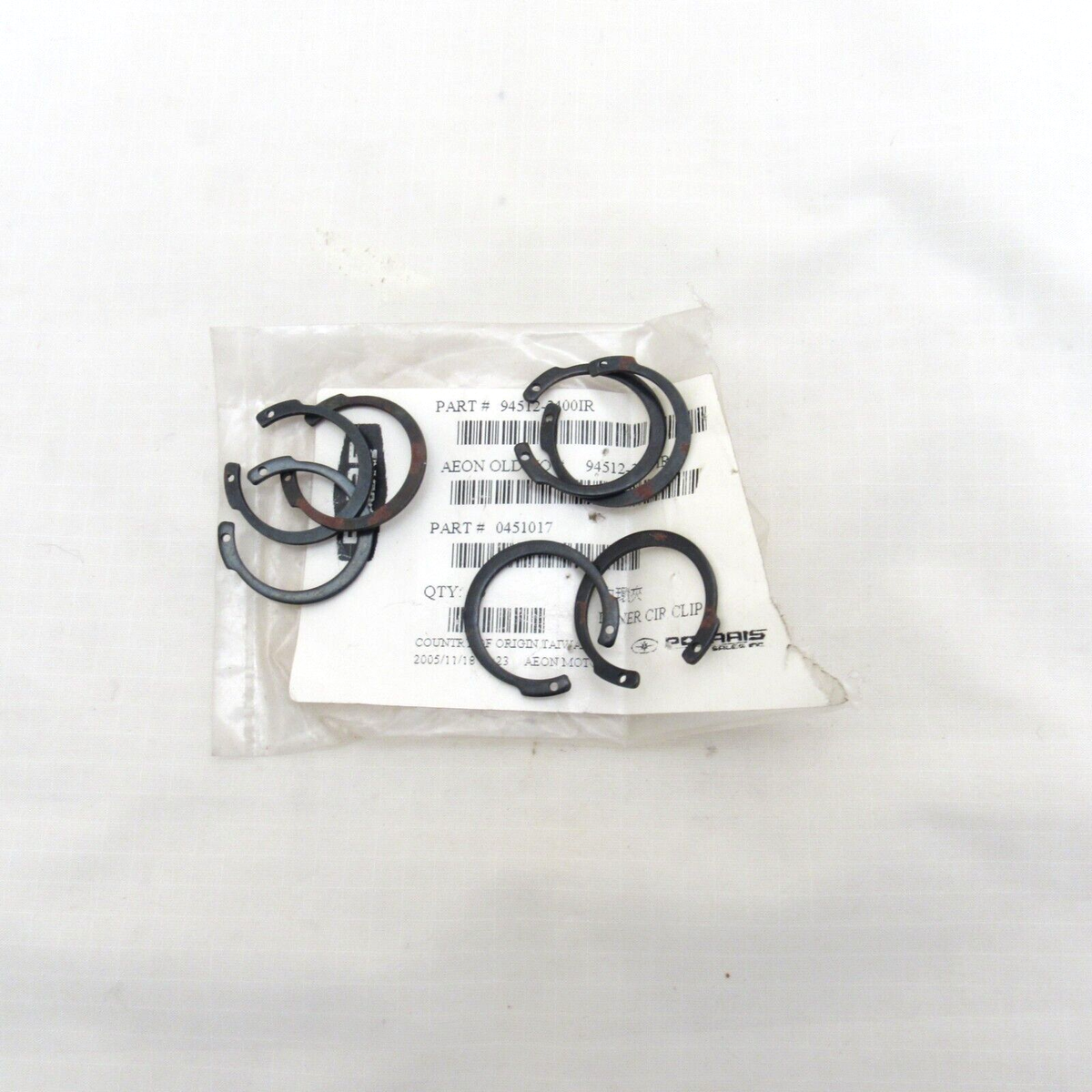 M Polaris ATV OEM Inner Circlips Clips Retaining Snap Rings 0451017