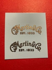 Acoustic Guitar Headstock Waterslide Decals Gold Metallic Many To Choose from