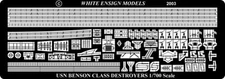WEM PE7054 1/700 Benson/Gleaves Class Destroyer Detail Up Parts for Skywave