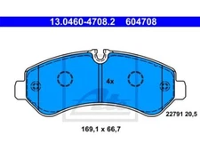 Brake pad set, disc brake ATE 13.0460-4708.2