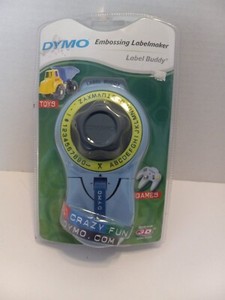Dymo Étiquette Buddy - Embossage de la marque NIB avec un rouleau de 3/8s étiquette