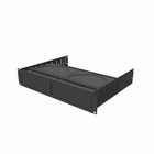 2U Rack Shelf & Magnetic Faceplate Cut Out For 2 x Sonos Amp Units