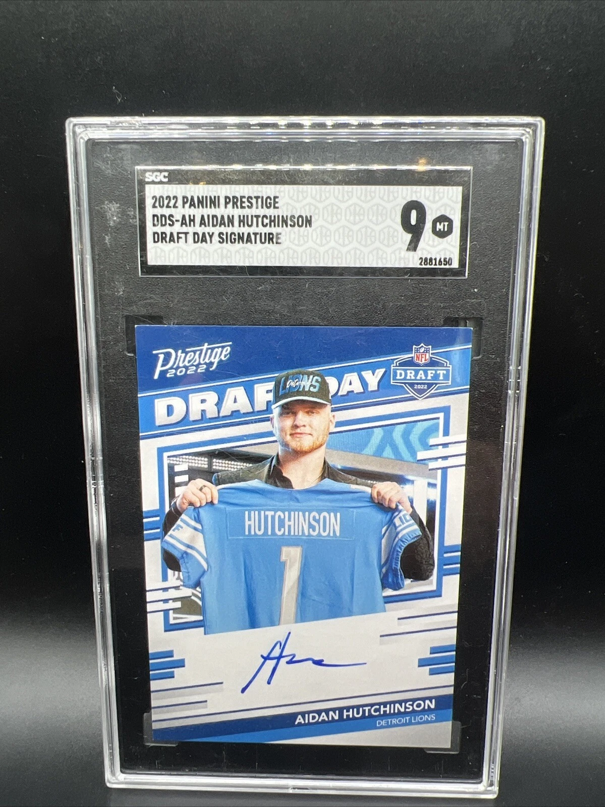 Aidan Hutchinson Panini Prestige Draft Day Signatures #DDSAH Base