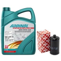 MotoröL Set 10W-40 Addinol 5 Liter + ÖLfilter 37559 FüR Vw Transporter Iv Bus