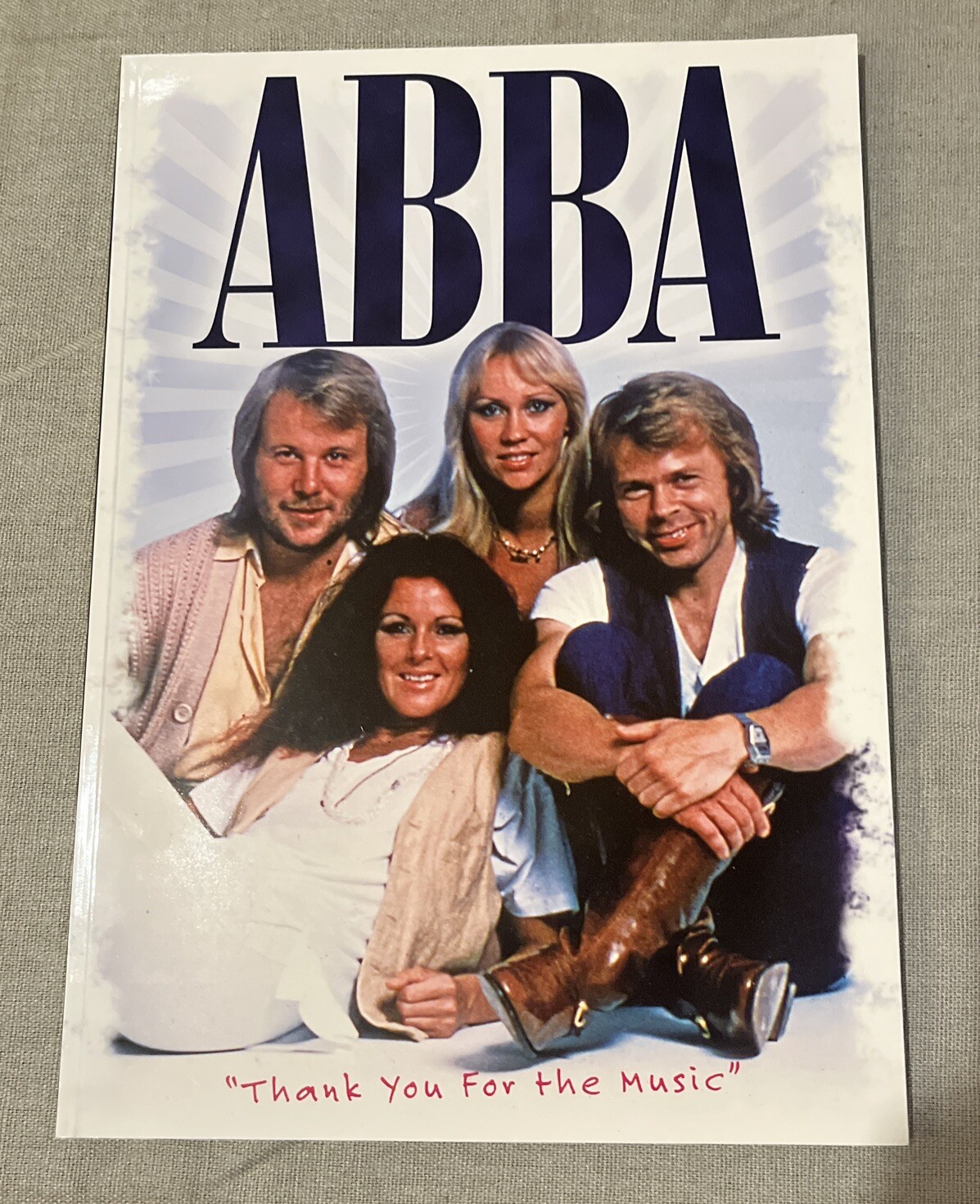 ABBA Thank You For The Music Paperback Audrey Taylor 2010 .