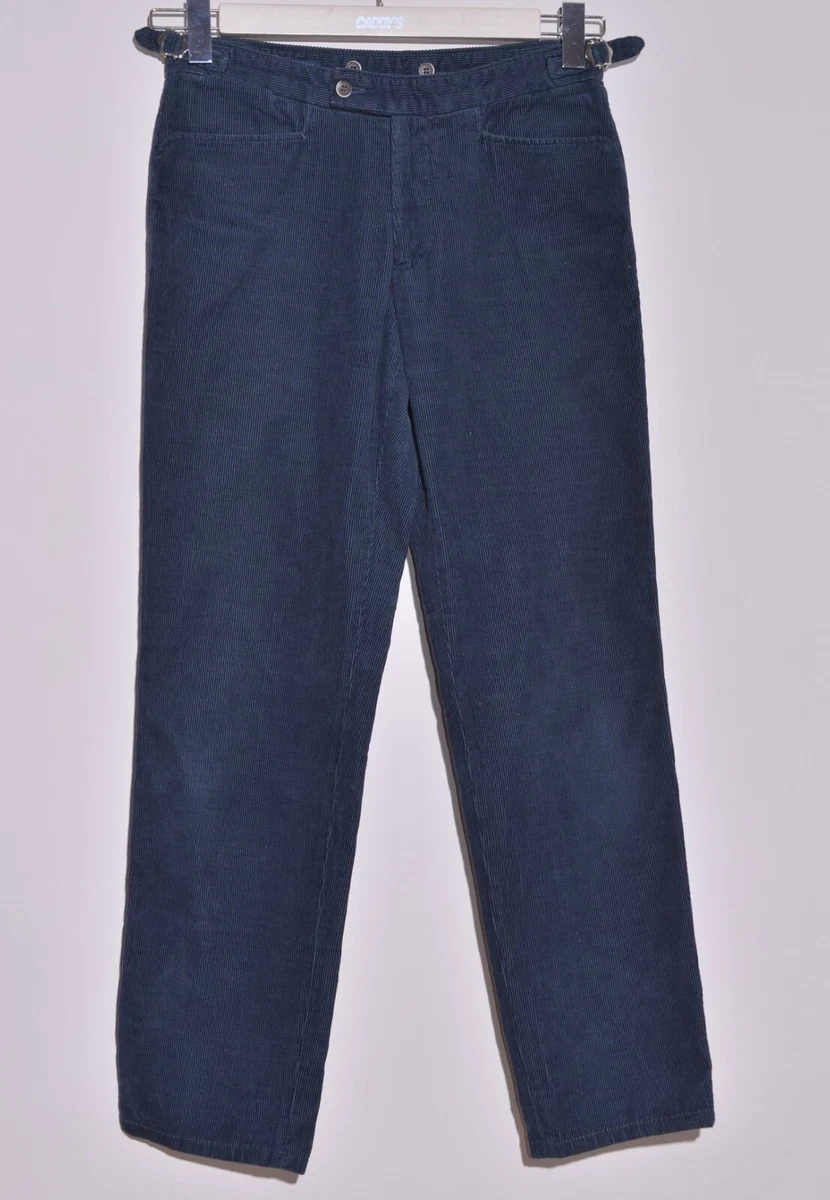 Suitsupply Mens Royal Blue Corduroy Trousers Pants Size EU46 eBay