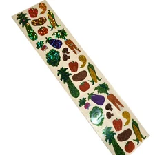 VTG HAMBLY STUDIOS PRISMATIC VEGGIES VEGETABLES FOOD 1 SHEET COLLECTABLE RARE 