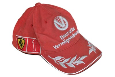 SCUDERIA FERRARI FORMULA 1 RACING CAP ROT MICHAEL SCHUMACHER