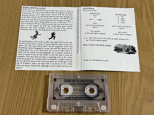Cassette Commodore 64 Bride of Frankenstein - Fonctionne -👽👾Idée Cadeau Rétro👾👽 - Photo 10/24