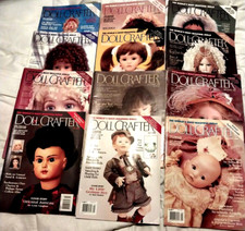 Collection of 12 Doll Crafter Magazines Dolls Making Maker Artisan Bulk Lot Box