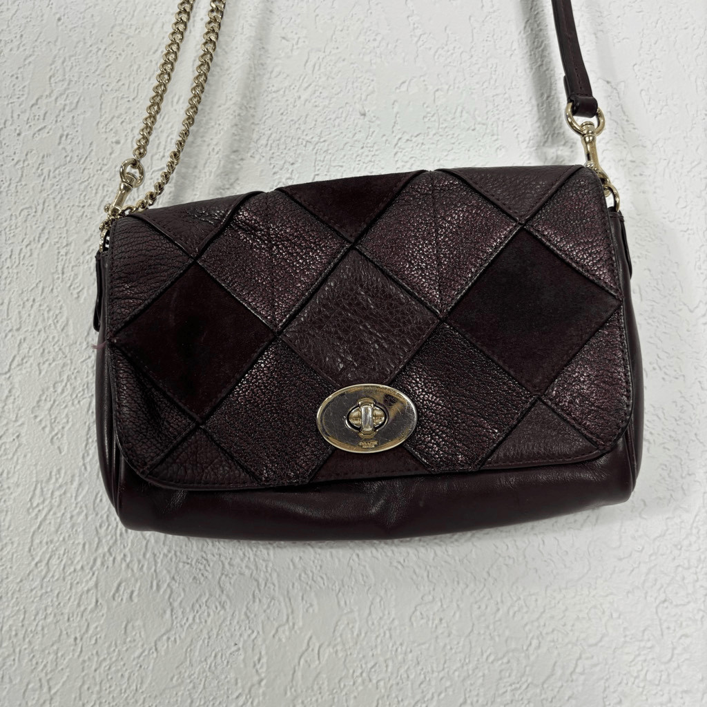 Coach Red/Maroon Patchwork Mini Ruby Leather Cros… - image 4