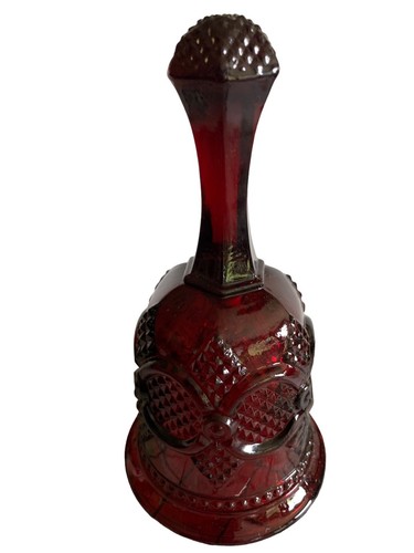 Avon Vintage 1876 Cape Cod Collection Ruby Red 6 3/4” Hostess Bell - Picture 2 of 4