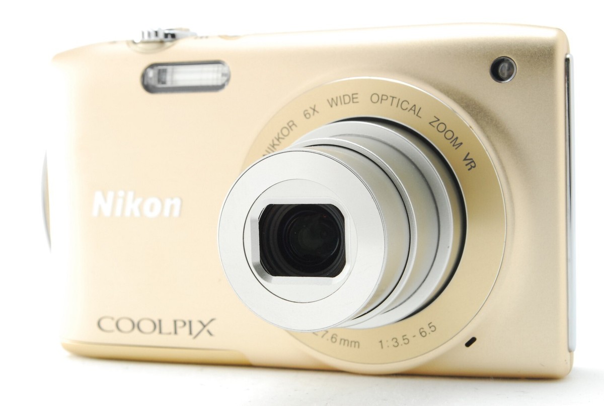 ★美品★ Nikon COOLPIX S3300 ゴールド MINT w/case] Nikon COOLPIX S3300 16.44MP Digital Camera GOLD