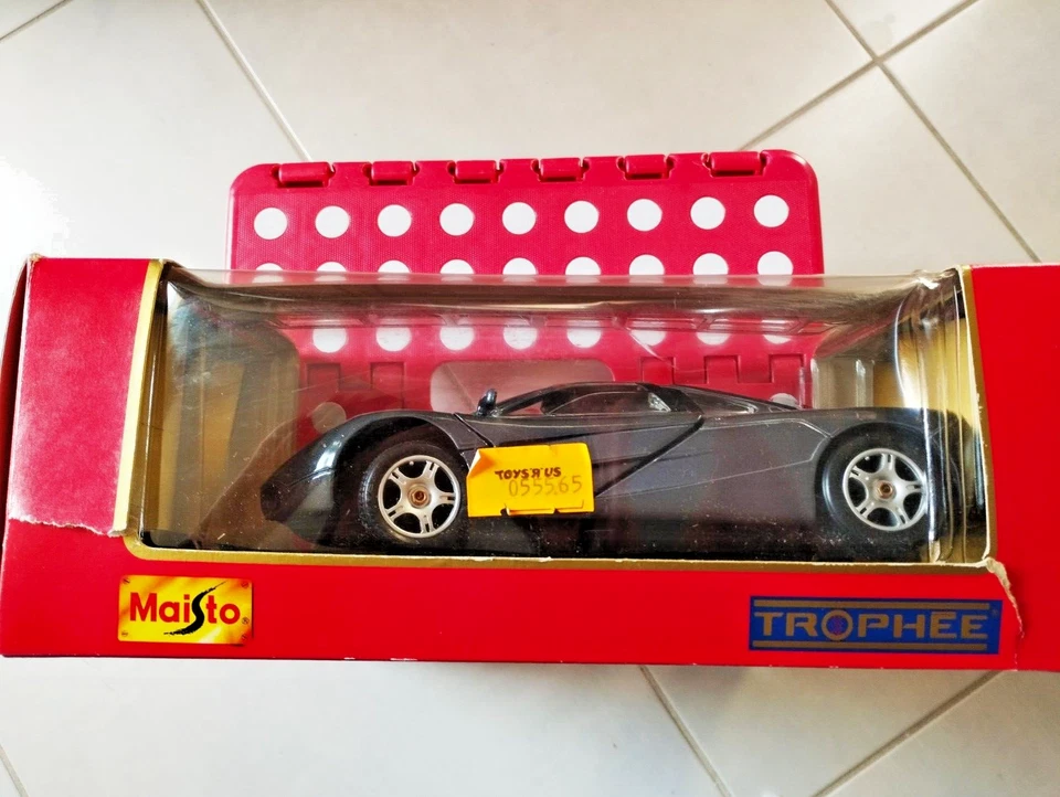 MAISTO MC LAREN F1  GRIS ANTHRACITE 1/18 31810 +BOITE FISSUREE ETAT NEUF - Photo 4/4