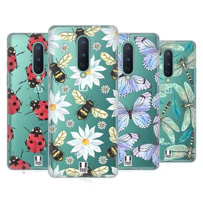 HEAD CASE WATERCOLOUR INSECTS SOFT GEL CASE & WALLPAPER FOR AMAZON ASUS ONEPLUS
