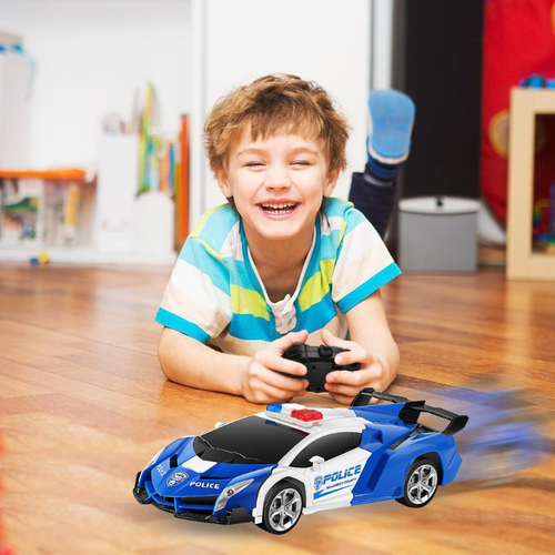 Coche de control remoto Deformation Police Transform - Alta velocidad y recargable - Imagen 4 de 6