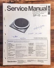 Technics SP-15 Record Player / Turntable  Service Manual *Original*