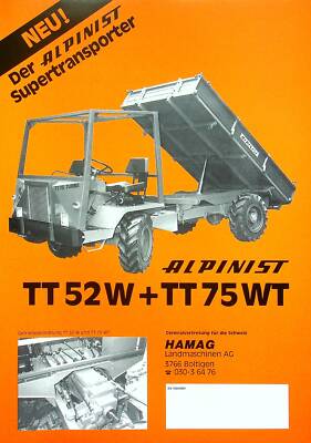 240460) Alpinist Supertransporter TT 52 W TT 75 WT Prospekt 197?