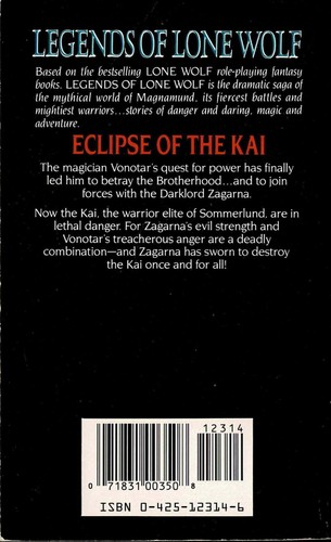 Joe Dever - Legends of Lone Wolf 1 - Eclipse of the Kai - US Edition - A-/A-/A- - Picture 2 of 6