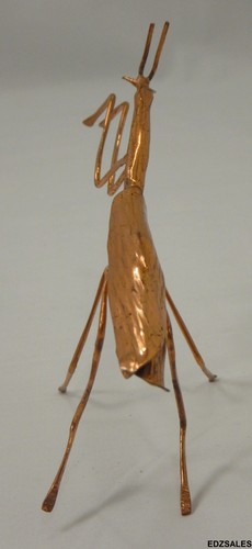 Pair of Copper Praying Mantis Figures - Contemporary Artist Design - Picture 11 of 12