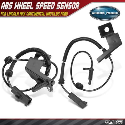 2Pcs Front ABS Wheel Speed Sensor for Ford Edge Lincoln MKX Continental Nautilus