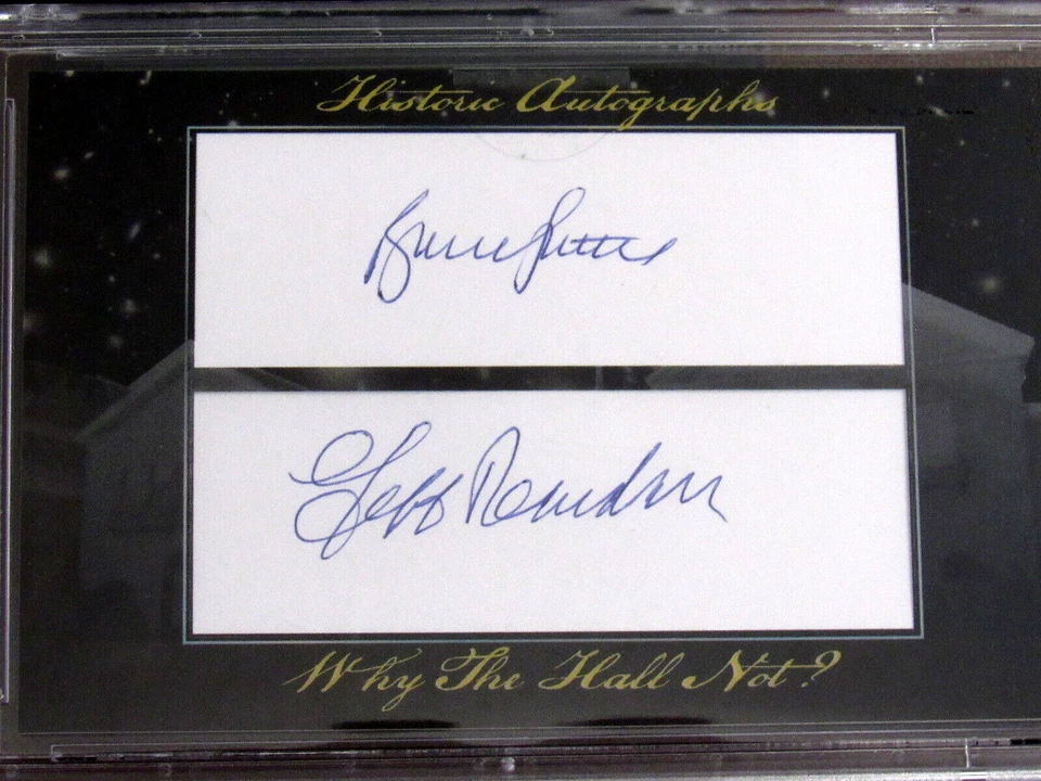 BRUCE SUTTER JEFF REARDON CARDS BRAVES PITCHERS HOF SIGNED AUTO INDEX CUT PSADNA - Image 2 of 3