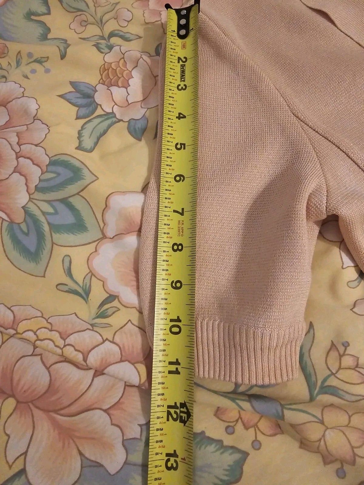 angelo tarlazzi Paris Cardigan Duster Small Soft Peach Color Vintage Dry Clean