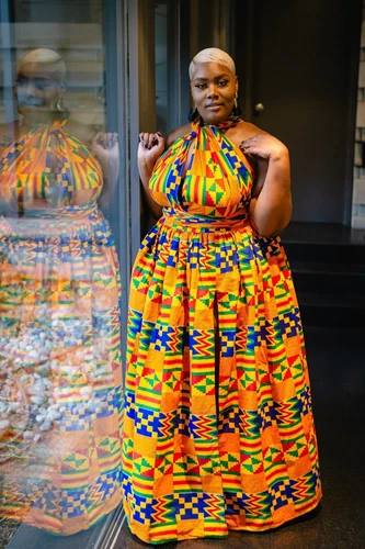 Afrikanische Dashiki Damen-Maxikleider - Bild 2 von 15