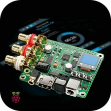 DAC decoder board supports coaxial fiber I2S analog 3B 4B for Raspberry Pi
