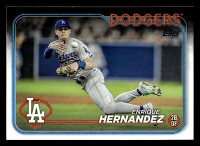 Enrique Hernandez 2024 Topps #398 Los Angeles Dodgers