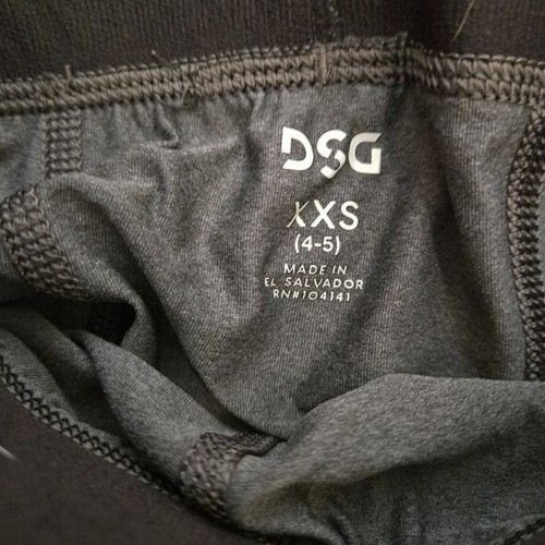 Lot of 2 DSG lightweight spandex base layer legging and shorts black gray XXS - Picture 7 of 8