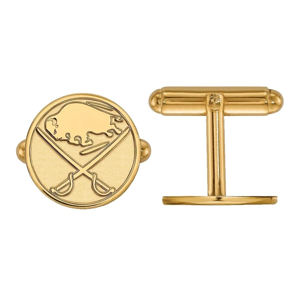 运动无宝石男士黄金袖扣