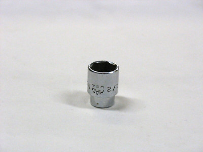 Mac Tools 1/2'' 6 Point Shallow 1/4'' Drive Chrome Socket #M166