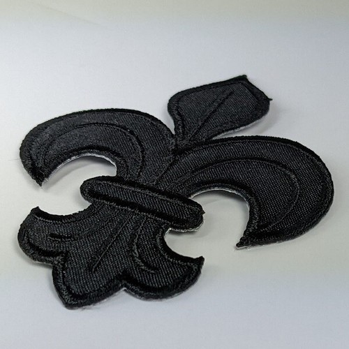 Fleur-de-Lys Iron on Patch Fleur de Lis Lily Flower Decorative 8x6x0.1cm(1g) - Picture 4 of 13
