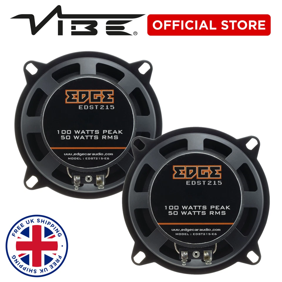 EDGE 5.25 INCH COAXIAL - 4 SPEAKER CAR PACK  200 WATTS CAR DOOR EDST215-E6 - Image 4 of 4