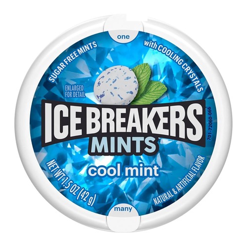 ICE BREAKERS Coolmint Sugar Free Breath Mints Tins, 1.5 oz (8 Count) - Picture 3 of 5