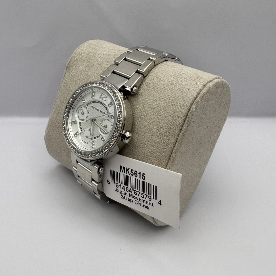 MICHAEL KORS WOMENS WATCH MK5615 STAINLESS STEEL SILVER STRAP WITH SILVER DIAL - image 2 of 4