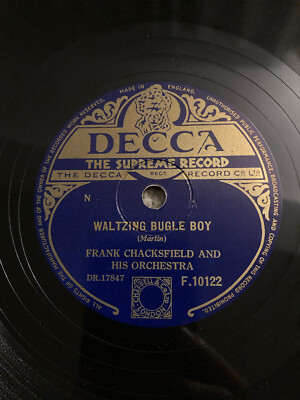 Frank Chacksfield 78rpm 10  Waltzing Bugle Boy/Ebb Tide