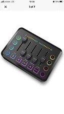Gaming Audio Mixer for Streaming, Streaming RGB PC Mixer with XLR Microphone