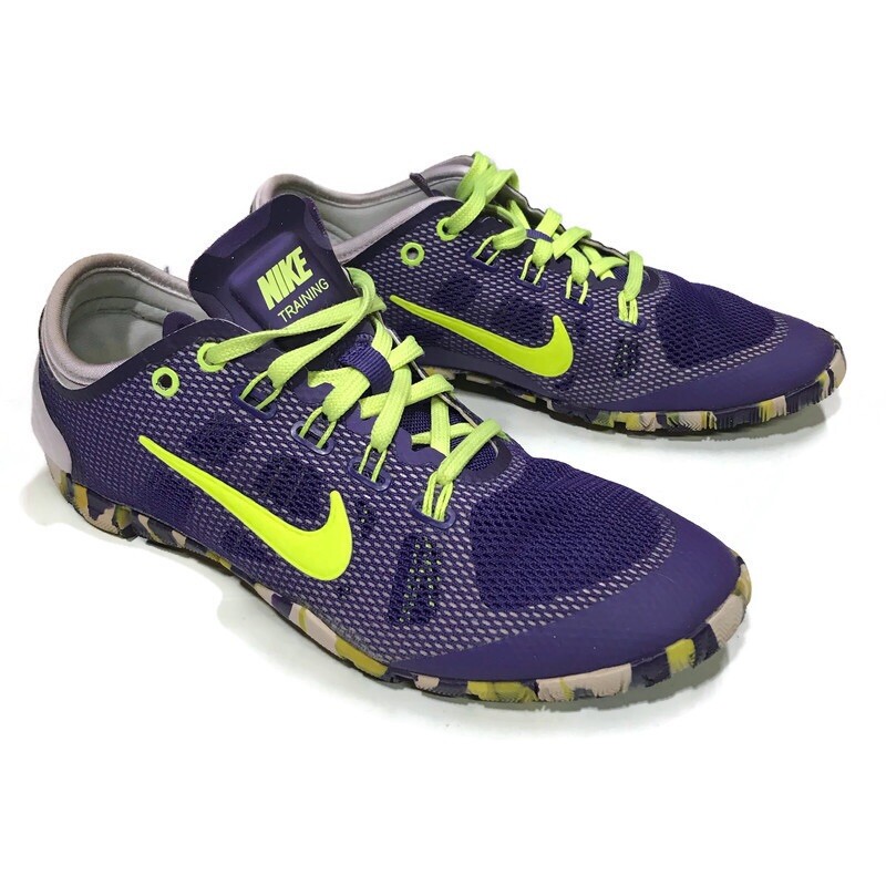 Nike Womens Size Free Cross Bionic Training Athletic Shoe Purple Camo  599269-500