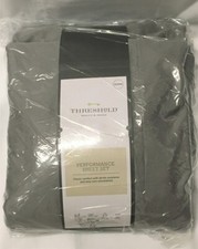 Threshold Sheet Set Queen 400TC Sheet Gray 100 Cotton 18" DP Bedroom