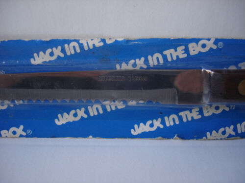 Vintage Jack in the Box Fast Food Restaurant Kitchen Prep Steak Knife NEW - Picture 3 of 10