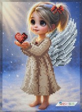 Angel Bead Embroidery Kit DIY Craft Kit Needlepoint Beadwork b133
