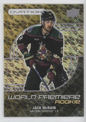 2022-23 Upper Deck Ovation World Premiere Gold 76/299 Jack McBain Rookie RC 0il7