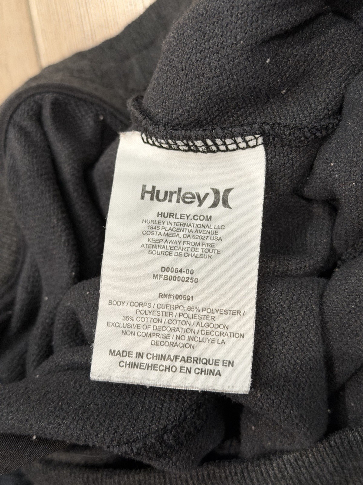 HURLEY NIKE Dri-Fit Men’s Fleece Jogger Sweatpants Large (33x27) Black Slim image 4