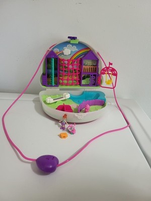 Polly Pocket Rainbow Dream Purse Wearable Compact Doll Play 2019 Mattel READ