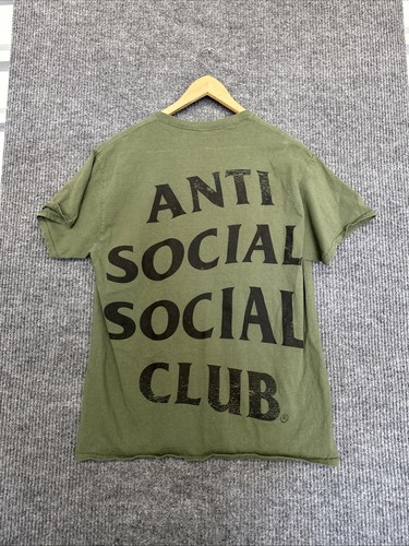 ANTI SOCIAL SOCIAL CLUB ASSC X UNDEFEATED EXCESSIVE SS TEE ARMY GREEN SZ large - Picture 5 of 5