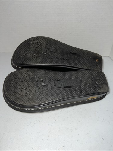 Alegria Fiona Sandals Women's Size 38 US 7.5-8 Snakeskin Strap Wedge Slip-On - Picture 7 of 9