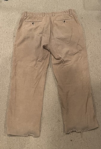 Weatherproof Khaki Pants Mens 36x30 Beige Corduroy Pockets - Picture 6 of 7