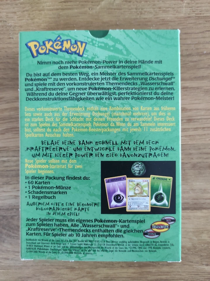 Pokemon Themendeck Kraftreserve - Dschungel (1999) vollständig und neuwertig. - Bild 2 von 4